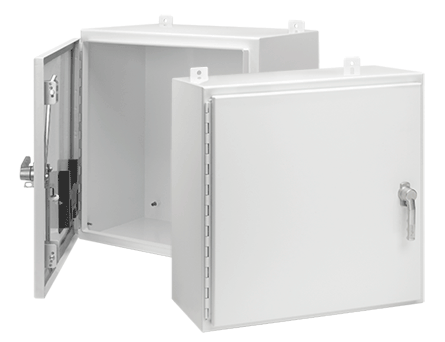 Hoffman A42H3612SSLP3PTW Type 4X Painted White Enclosure with 3-Point Latch
