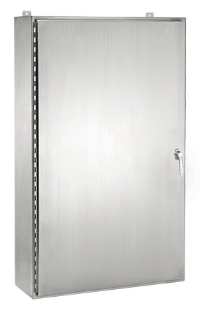 Hoffman A48H3612SS6LP3PT Type 4X Stainless Steel Continuous Hinge Enclosure with 3PT Latch