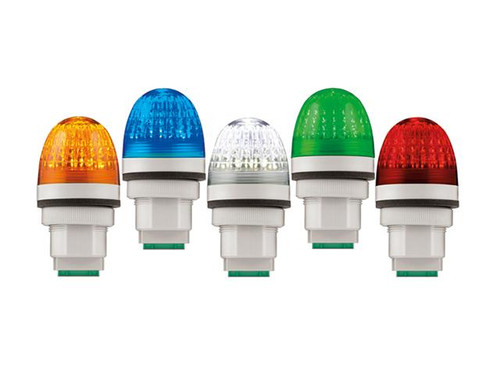 Federal Signal PMLST-012-024A 12-24VDC/AC Amber Steady Panel Mount LED Light