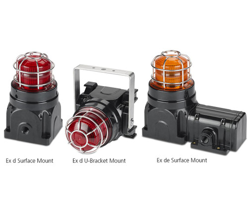 Federal Signal G-STR-120-T-A-15J 120VAC Amber Hazardous Location Zone-Listed Global Series Strobe Light