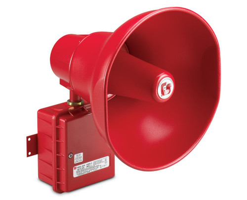 Federal Signal ASUH-024 Amplified Speaker, 30W, Supervised, Hazardous Location, UL and cUL CID2, UL Fire, 24VDC, Red