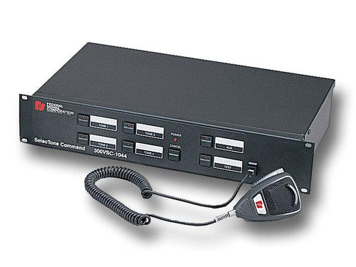 Federal Signal 300VSC-1044SB2C 24VDC or 120VAC SelecTone Rack-Mount 2-Channel Command Unit