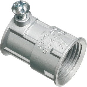 Arlington 2400 1/2-1/2" Zinc Combination Coupling