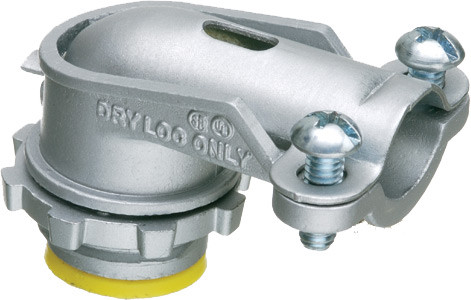 Arlington 859A 3-1/2" Insulated-Throat 90-Degree Connector