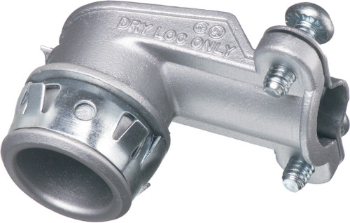 Arlington 85ST 3/8" Spring-Steel Clip 90-Degree SNAP-TITE Connector