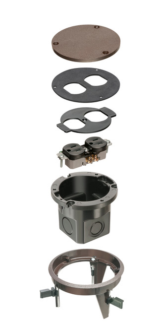 Arlington FLB4360BR Drop In Floor Box Kit