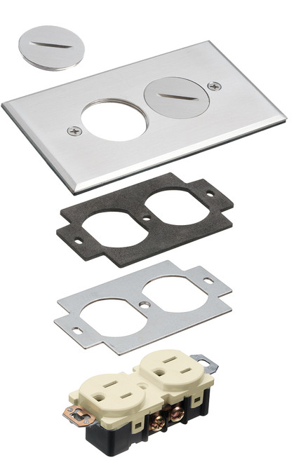 Arlington FLB5320NL Threaded-Plug Metal Cover