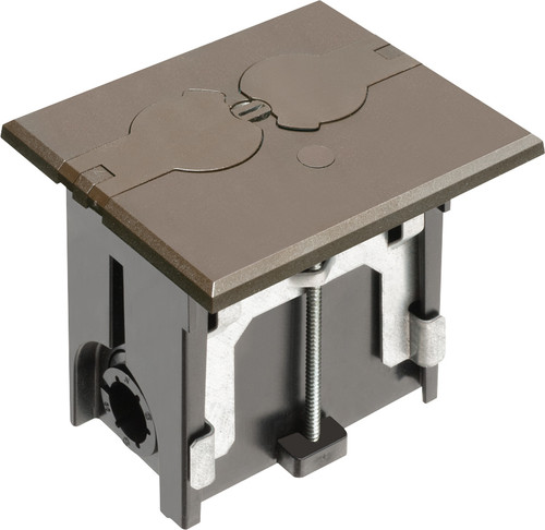 Arlington FLBAFR101BR Non-Metallic Adjustable Floor Box