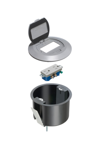Arlington FLBR6500GY One-Piece Non-Metallic Box