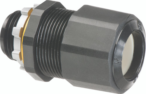 Arlington LPCG50BL 1/2" Low Profile Strain Relief Non-Metallic Cord Connector