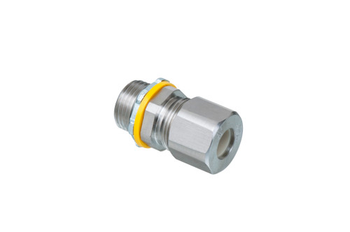 Arlington LPCG50SS 1/2" Low Profile Strain Relief Stainless Steel Cord Connector