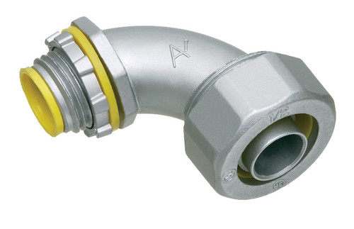Arlington LT9038A 3/8" 90-Degree Zinc Die-Cast Connector