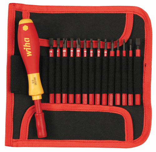 Wiha 28390 15 Piece Insulated SlimLine Blade Set
