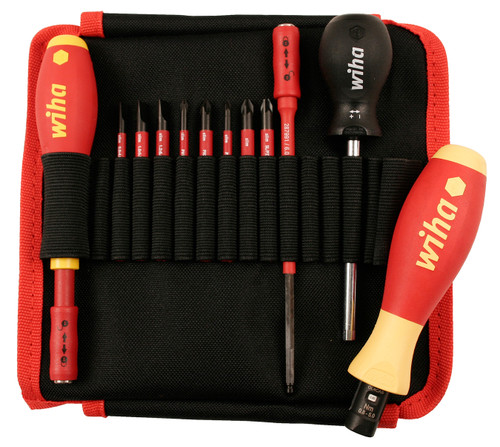 Wiha 28795 12 Piece Insulated TorqueControl and Slimline Blade Set