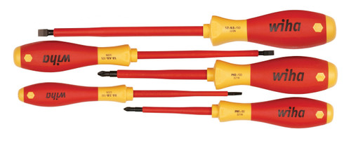 Wiha 32095 19 Piece Insulated SoftFinish Screwdriver and Cat III