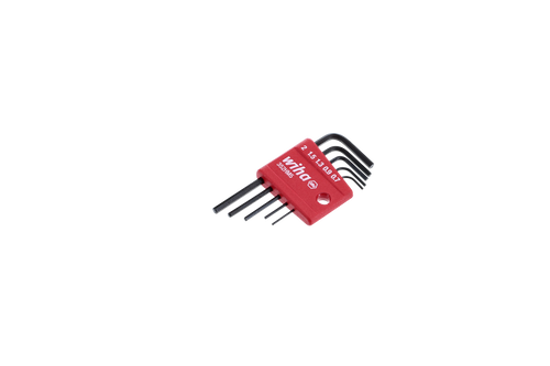 Wiha 35392 5 Piece Mini Hex L-Key Short Arm Set - Metric