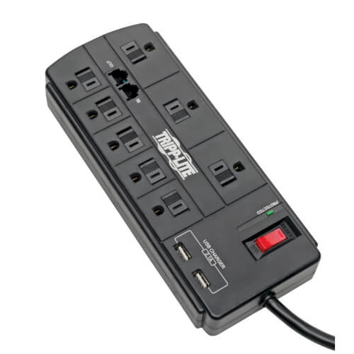 Tripp-Lite TLP88TUSBB 8-Outlet Surge Protector