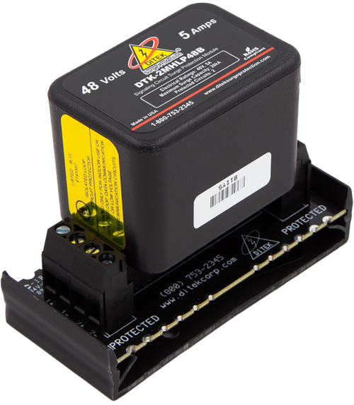 Ditek DTK-2MHLP48BWB Snap-Track Base Data & Signaling Circuit Surge Protector
