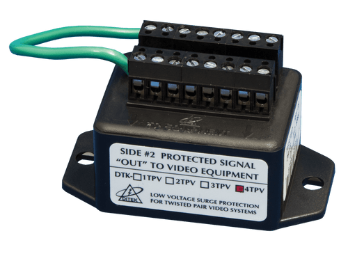 Ditek DTK-4TPV Twisted Pair Analog Video Camera Surge Protector
