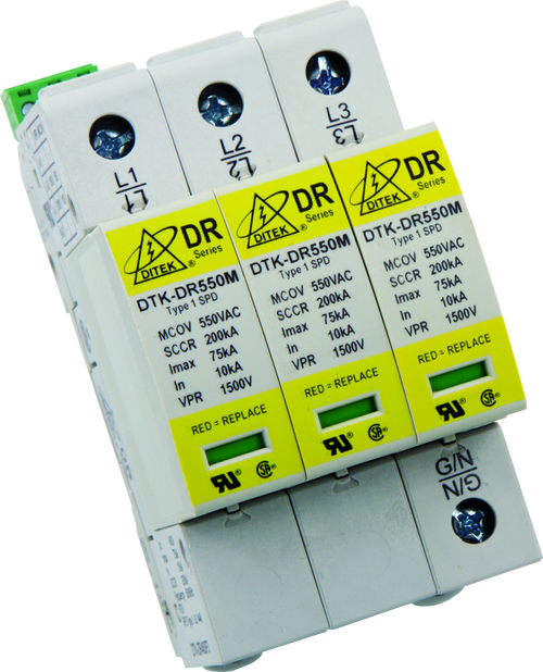 Ditek DTK-DR480P4 DIN Rail Surge Protective Device