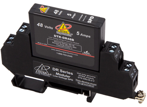 Ditek DTK-DR48B Low Voltage DIN Rail Surge Protector