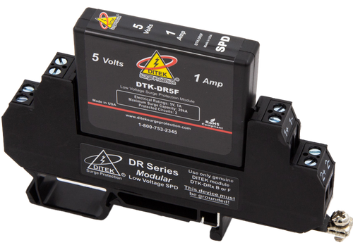 Ditek DTK-DR5F Low Voltage DIN Rail Surge Protector