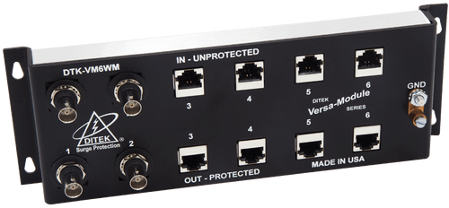 Ditek DTK-VM6WM Versa-Module Series Wall Mount Face Plate