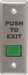 Camden CM-310GPTE Green Button, 'PUSH TO EXIT' Narrow Faceplate Graphics, SPDT Momentary