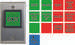 Camden CM-30U (13) English and Spanish Insert Labels, 12V - 28V LED Illuminated (Red and Green): 'Push to Exit', 'Exit', 'Occupied When Lit' and Wheelchair Symbol.