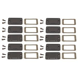 Hammond Manufacturing 1457CEPF-10 1457C EMI/RFI flanged end panels and gasket kit - 10/pack