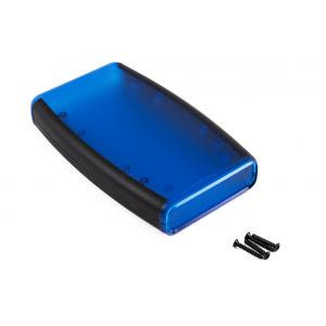 Hammond Manufacturing 1553DTBUBK trans. blue ABS w/ black soft side hand held enclosure 5.80x3.50x0.98