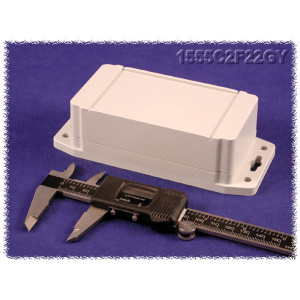 Hammond Manufacturing 1555CF22GY RAL7035 grey watertight plastic enclosure, flange