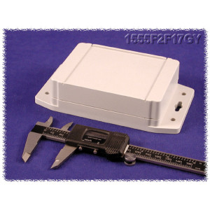 Hammond Manufacturing 1555FF17GY RAL7035 grey watertight plastic enclosure, flange