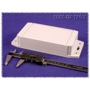 Hammond Manufacturing 1555JF17GY RAL7035 grey watertight plastic enclosure, flange