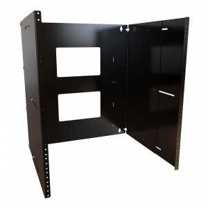 Hammond Manufacturing APB19021BK1 12U Adjustable Depth Hinged Wall Rack