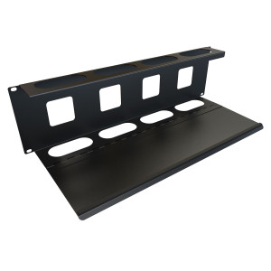 Hammond Manufacturing PCMDD19005BK1 3U Horizontal Hinged Cable Manager