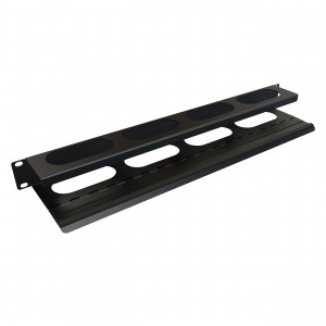 Hammond Manufacturing PCMDD19001BK1 1U Horizontal Hinged Cable Manager