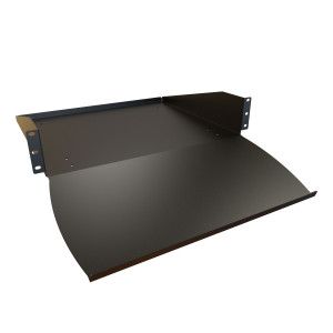 Hammond Manufacturing RKBM19BK1 3U Two Post Mounting Keyboard & Equipment Shelf