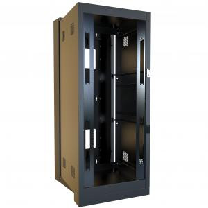 Hammond Manufacturing HWF3036U36BK 36U Swing-Out Sectional Floor & Wall Mount Rack Cabinet
