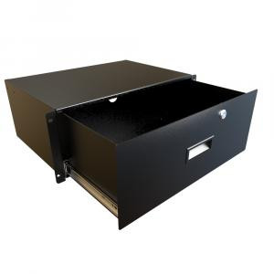 Hammond Manufacturing RDRW1900712BK1 Rack Mount Locking Storage Drawer