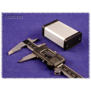 Hammond Manufacturing 1455D602 extruded aluminum enclosure w/ plastic end panels