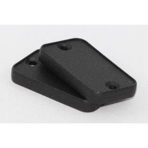 Hammond Manufacturing 1455DPLBK black plastic bezels for 1455D enclosures- 2/pack