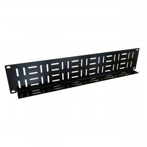 Hammond Manufacturing HCMP192UBK 2U Horizontal Cable Manager Panel