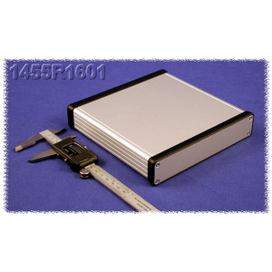 Hammond Manufacturing 1455R1601 extruded aluminum enclosure w/ metal end panels