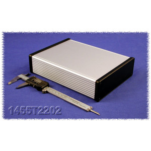Hammond Manufacturing 1455T2202 extruded aluminum enclosure w/ plastic end panels