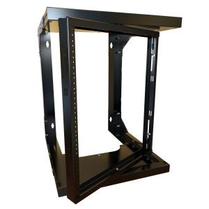 Hammond Manufacturing HWMR1912UBK 12U Adjustable Depth Center Swing Wall Rack