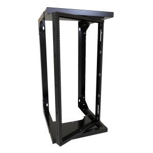 Hammond Manufacturing HWMR1920UBK 20U Adjustable Depth Center Swing Wall Rack