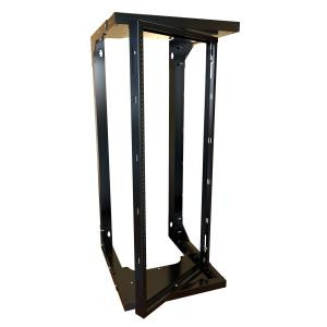 Hammond Manufacturing HWMR1924UBK 24U Adjustable Depth Center Swing Wall Rack