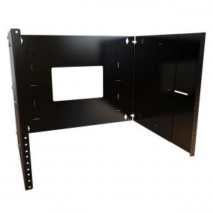 Hammond Manufacturing APB19014BK1 8U Adjustable Depth Hinged Wall Rack