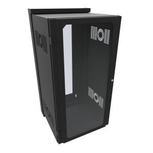 Hammond Manufacturing HWM2424U20WDBK 24U Swing-Out Sectional Window-Door Wall Mount Rack Cabinet